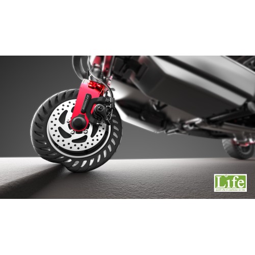 Scooter elettrico pieghevole ATTO Sport per anziani e disabili pneumatici NTP