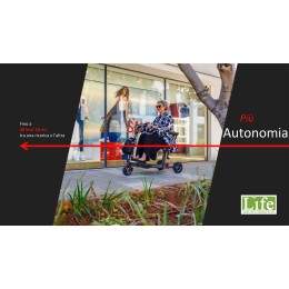 Scooter elettrico pieghevole ATTO Sport per anziani e disabili fino a 30 km di autonomia