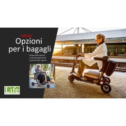 Scooter elettrico pieghevole ATTO Sport per anziani e disabili trasporto bagagli
