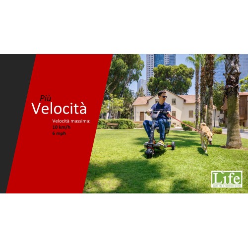 Scooter elettrico pieghevole ATTO Sport per anziani e disabili sino a 10 km/h