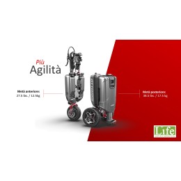 Scooter elettrico pieghevole ATTO Sport per anziani e disabili facile da trasportare