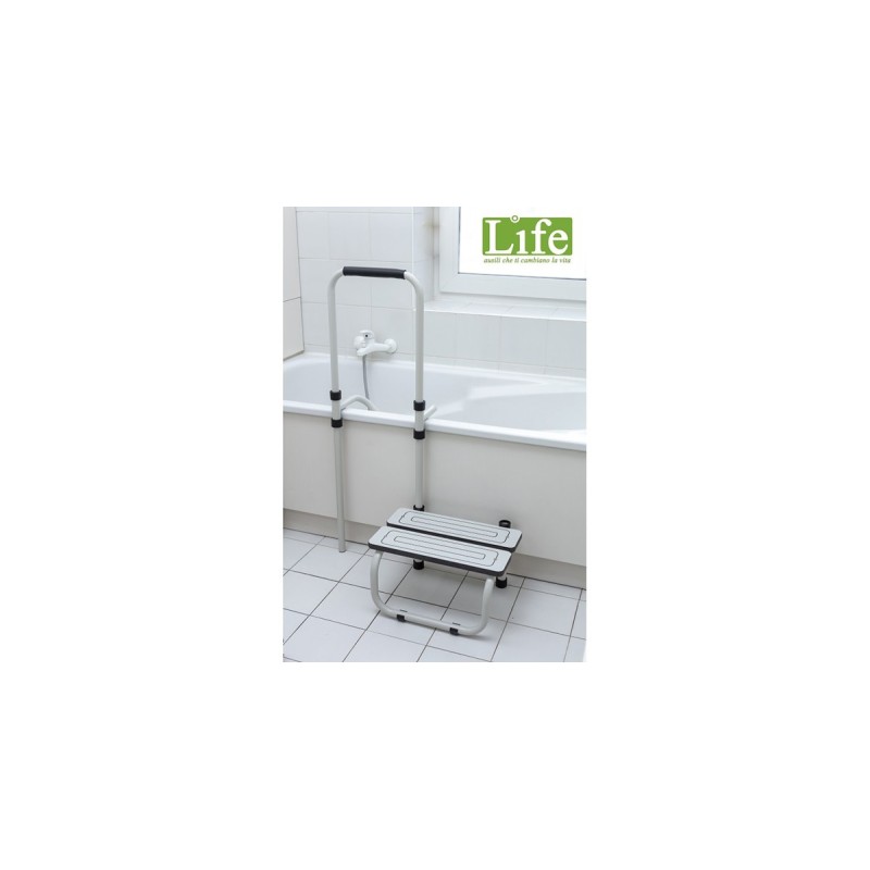 Scaletta antiscivolo con maniglia per accesso vasca da bagno Power-Step