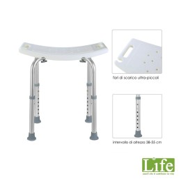 Sgabello da Doccia in Alluminio Regolabile in Altezza - KSP F797
