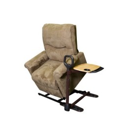 Liberty l'ausilio che aiuta ad alzarsi e sedersi, dotato di tavolino girevole, che si adatta alla tua poltrona e divano.