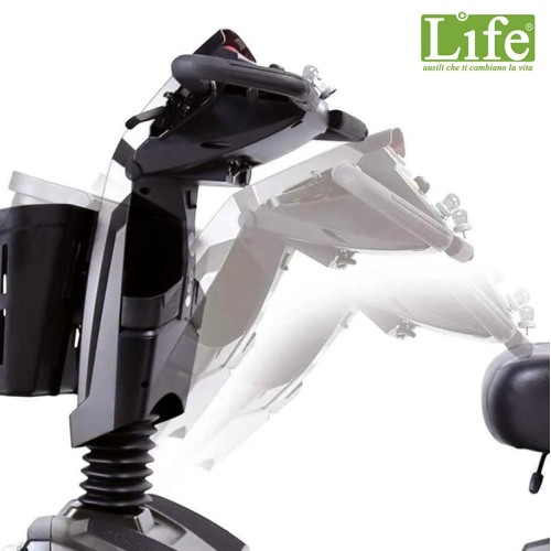 inclinazione sterzo Scooter elettrico CN230 4 ruote per anziani e disabili - Portata max 158 Kg