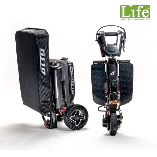 Tettuccio parasole e antipioggia pieghevole ATTO: scooter elettrico pieghevole  per anziani e disabili