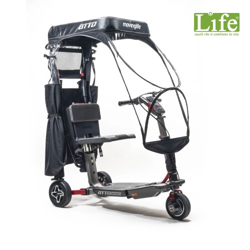 Tettuccio parasole e antipioggia pieghevole ATTO: scooter elettrico pieghevole  per anziani e disabili