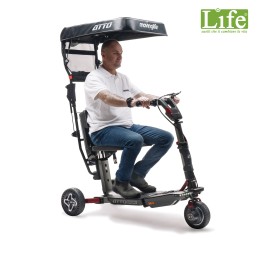Tettuccio parasole e antipioggia pieghevole ATTO: scooter elettrico pieghevole  per anziani e disabili