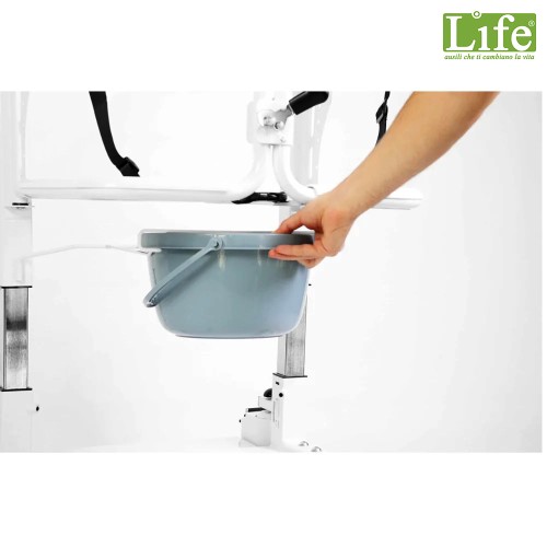 Sedia di trasferimento toilette per anziani con ruote SollevoLife