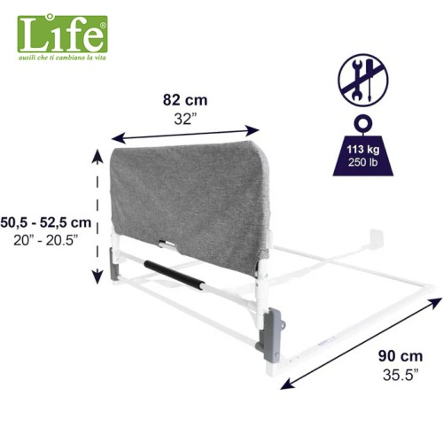 Sponda letto anticaduta Pratika
