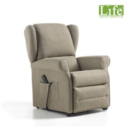 Poltrona relax motorizzata k59 con sistema Lift/Relax/Comfort e Roller System per la movimentazione su ruote