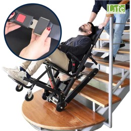 Sedia portantina montascale elettrico portatile cingolato per salire e scendere le scale