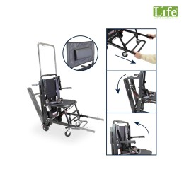 Sedia portantina montascale elettrico portatile cingolato per salire e scendere le scale