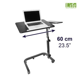 Tavolo Vassoio pranzo con ruote Overbed