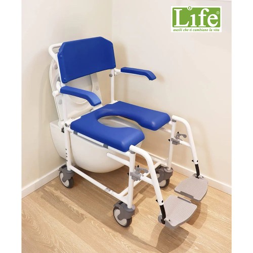 Sedia doccia Wc per disabili con ruote K30014
