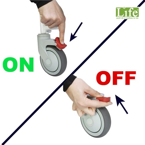 Sedia doccia Wc per disabili con ruote K30014