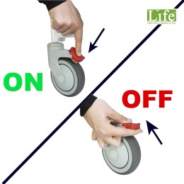 Sedia doccia Wc per disabili con ruote K30014