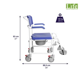 Sedia doccia Wc per disabili con ruote K30014