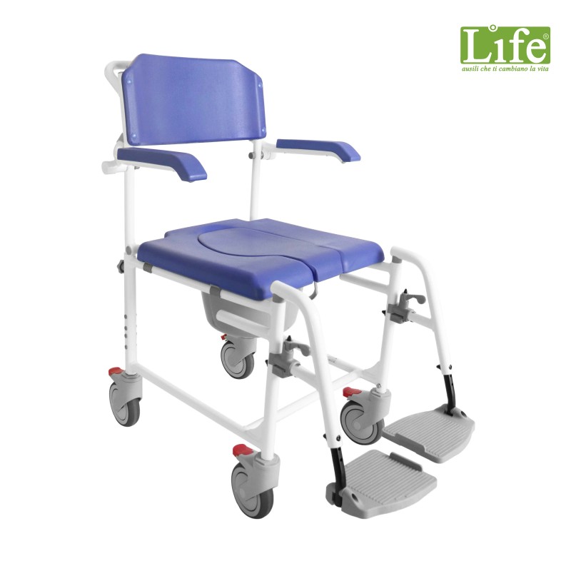 Sedia doccia Wc per disabili con ruote K30014