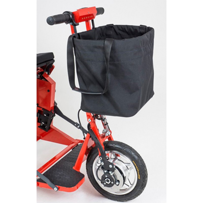 Cestino e porta bastone R30: scooter elettrico pieghevole  per anziani e disabili