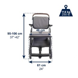 Carrozzina pieghevole leggera per disabili Elegant