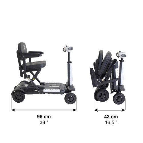 Scooter Elettrico Pieghevole a 4 ruote per anziani e disabili Movida Automatic