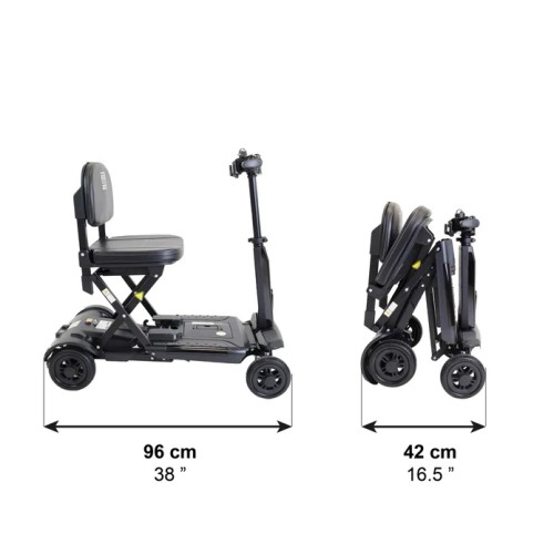 Scooter Elettrico Pieghevole a 4 ruote per anziani e disabili Movida Easy