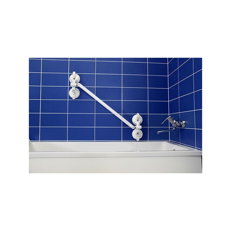 Maniglione bagno telescopico a quattro ventose per disabili e anziani