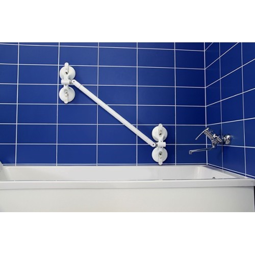 Maniglione bagno telescopico a quattro ventose per disabili e anziani