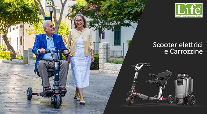 Carrozzine e Scooter pieghevoli Anziani e Disabili