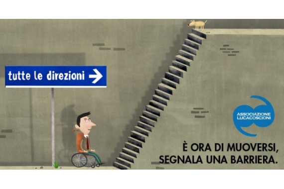 Barriere architettoniche: il servizio dell'associazione Luca Coscioni per segnalarle